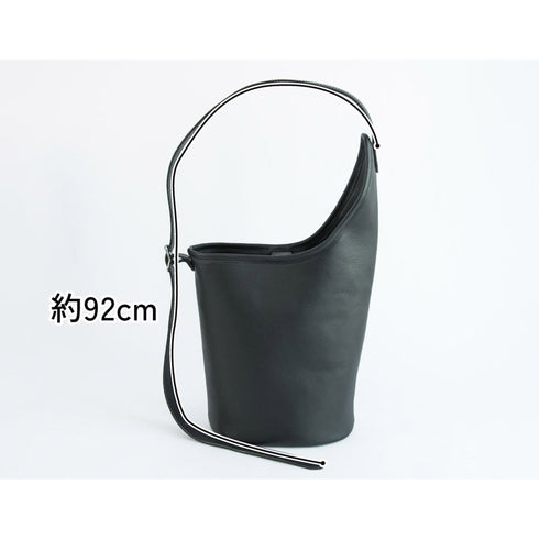 大人アシンメトリーバケットバッグ - Premium Leather - SINSIN