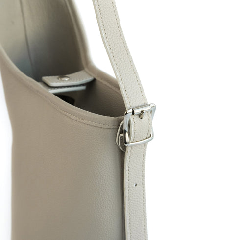 大人アシンメトリーバケットバッグ - Premium Leather - SINSIN