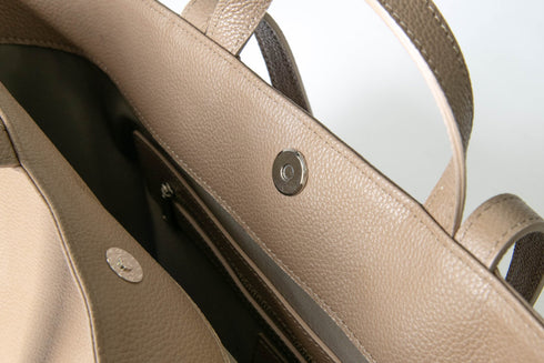 大人ダブルハンドルトート プレミアムレザー - 新進工房