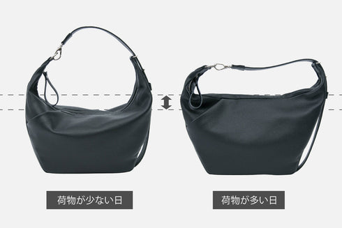 大人ムーンバッグ プレミアムレザー - 新進工房