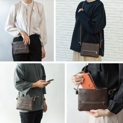 ズボラサコッシュ マテーラレザー - 新進工房