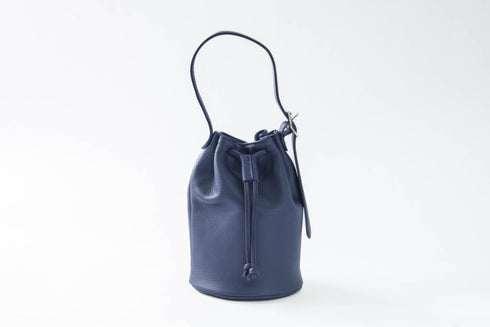 大人巾着バッグ プレミアムレザー - 新進工房