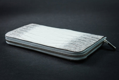 ヒマラヤクロコレザー 極薄長財布 レガーロ - 新進工房