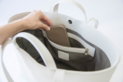 大人ダブルハンドルトート プレミアムレザー - 新進工房