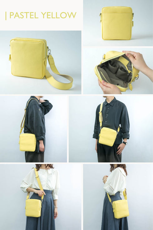 大人クロスボディバッグ プレミアムレザー - 新進工房