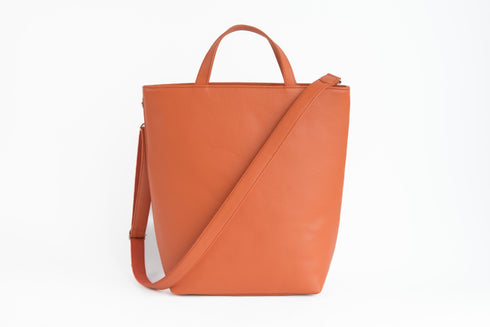 大人ショルダートート プレミアムレザー - 新進工房