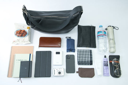 大人ムーンバッグ プレミアムレザー - 新進工房