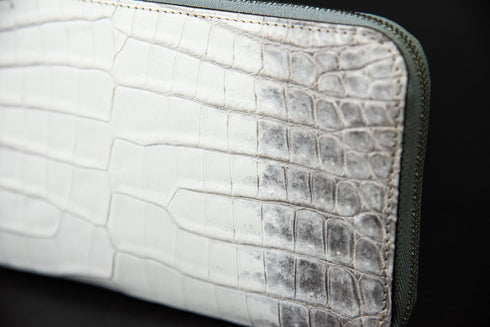 ヒマラヤクロコレザー 極薄長財布 レガーロ - 新進工房