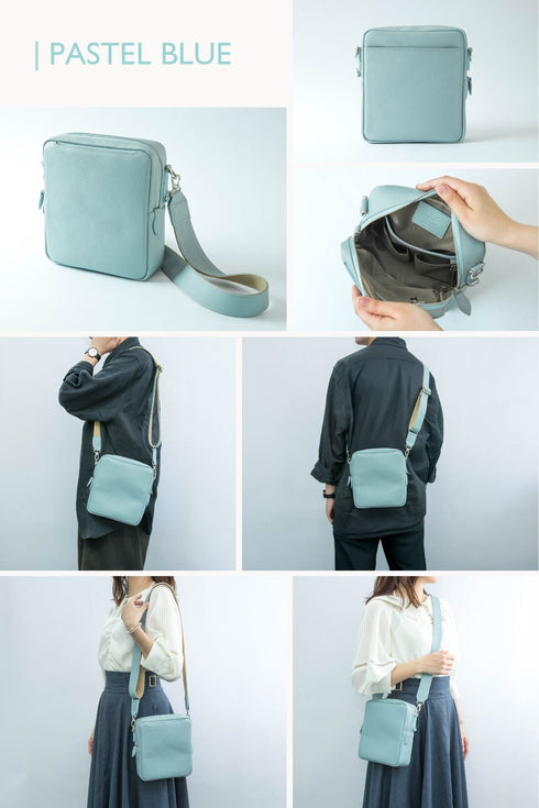 大人クロスボディバッグ プレミアムレザー - 新進工房