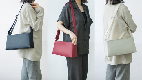 大人レクタングルショルダー プレミアムレザー - 新進工房