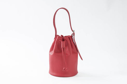 大人巾着バッグ プレミアムレザー - 新進工房