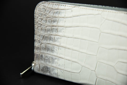 ヒマラヤクロコレザー 極薄長財布 レガーロ - 新進工房
