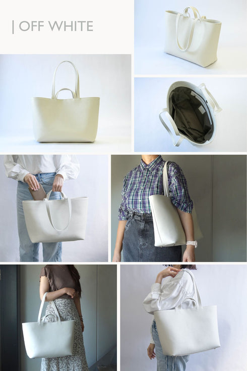 大人ダブルハンドルトート プレミアムレザー - 新進工房