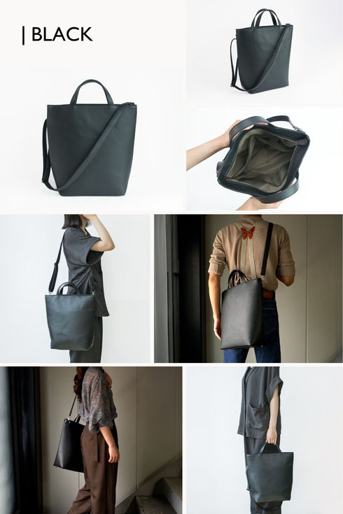 大人ショルダートート プレミアムレザー - 新進工房