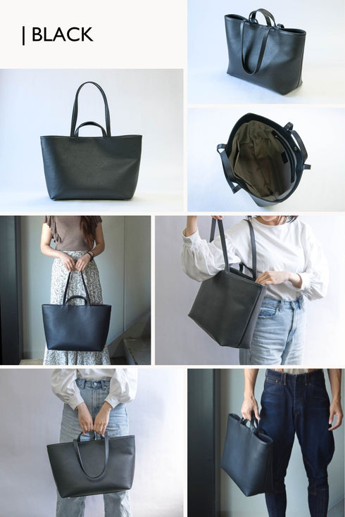 大人ダブルハンドルトート プレミアムレザー - 新進工房