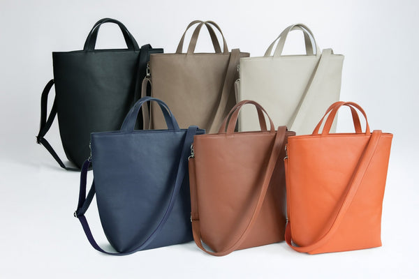 大人ショルダートート プレミアムレザー - 新進工房