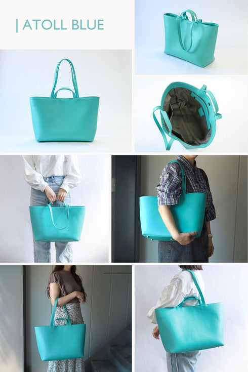 大人ダブルハンドルトート プレミアムレザー - 新進工房