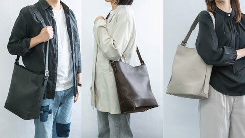 大人バケットバッグ プレミアムレザー - 新進工房