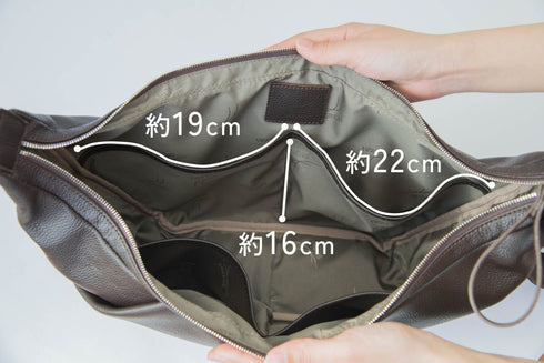 大人ムーンバッグ プレミアムレザー - 新進工房