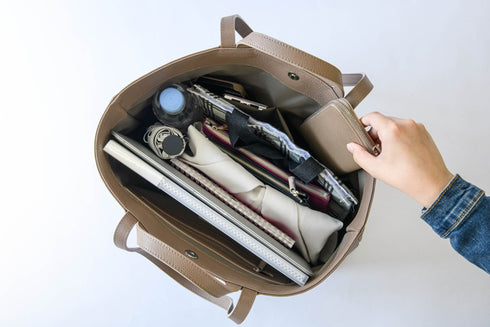 大人ダブルハンドルトート プレミアムレザー - 新進工房