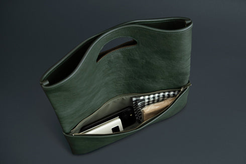 大人クラッチバッグ マテーラレザー - 新進工房