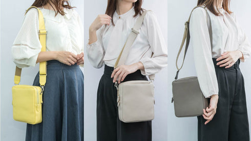 大人クロスボディバッグ プレミアムレザー - 新進工房