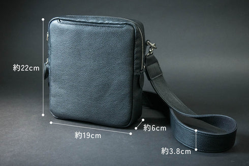 大人クロスボディバッグ プレミアムレザー - 新進工房