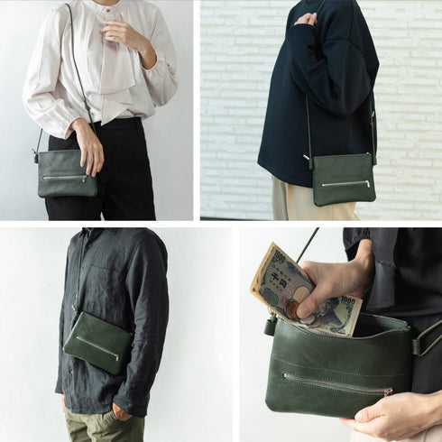 ズボラサコッシュ マテーラレザー - 新進工房