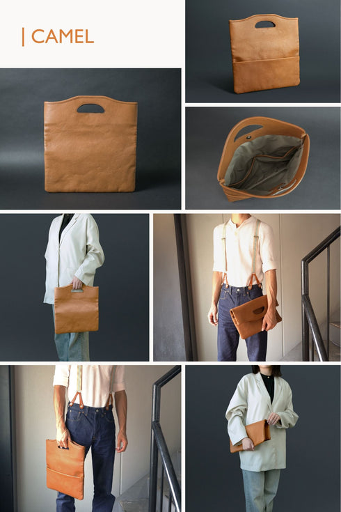 大人クラッチバッグ マテーラレザー - 新進工房