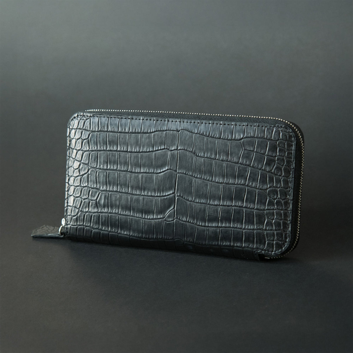 極薄長財布レガーロ-regalo- クロコダイルレザー ブラック(発送時期:4