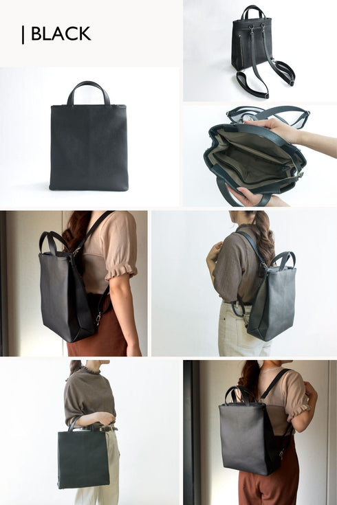 大人革袋リュックslim プレミアムレザー - 新進工房