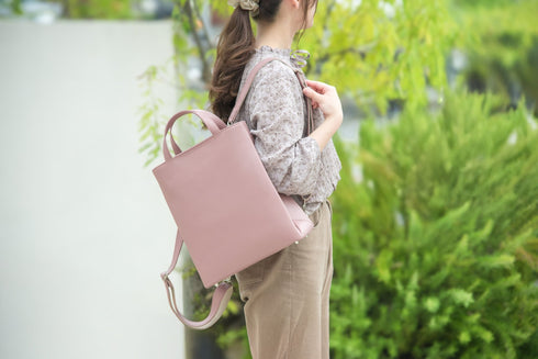 大人革袋リュックslim プレミアムレザー - 新進工房