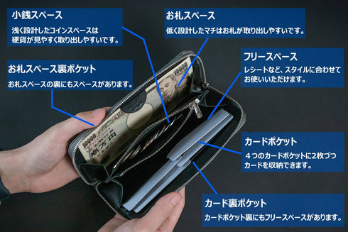 エレファントーレザー 極小長財布 batard-バタール - 新進工房