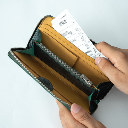 CF 4月末発送 ブライドルレザー 極小長財布 batard-バタール- - 新進工房