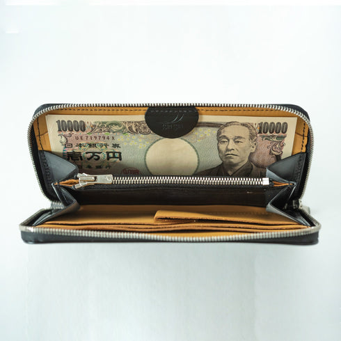 CF 4月末発送 ブライドルレザー 極小長財布 batard-バタール- - 新進工房