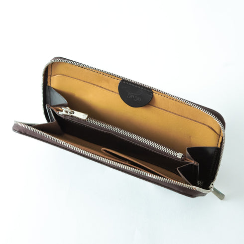 CF 4月末発送 ブライドルレザー 極小長財布 batard-バタール- - 新進工房