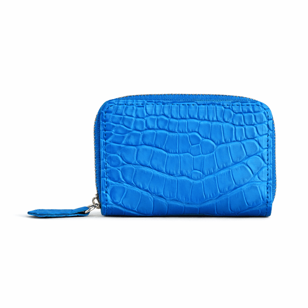 コインケース -Alligator leather- マットブルー (発送時期:2026年5月末)