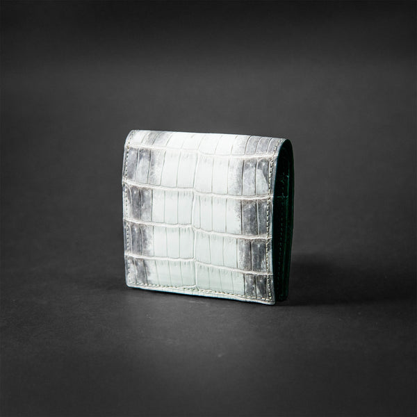 【新品未使用】新進工房　ヘンローン社ヒマラヤクロコ　極小二つ折り財布　クッペ1個 極小二つ折り財布 Coupe-クッペ- ヒマラヤクロコダイルレザー (発送