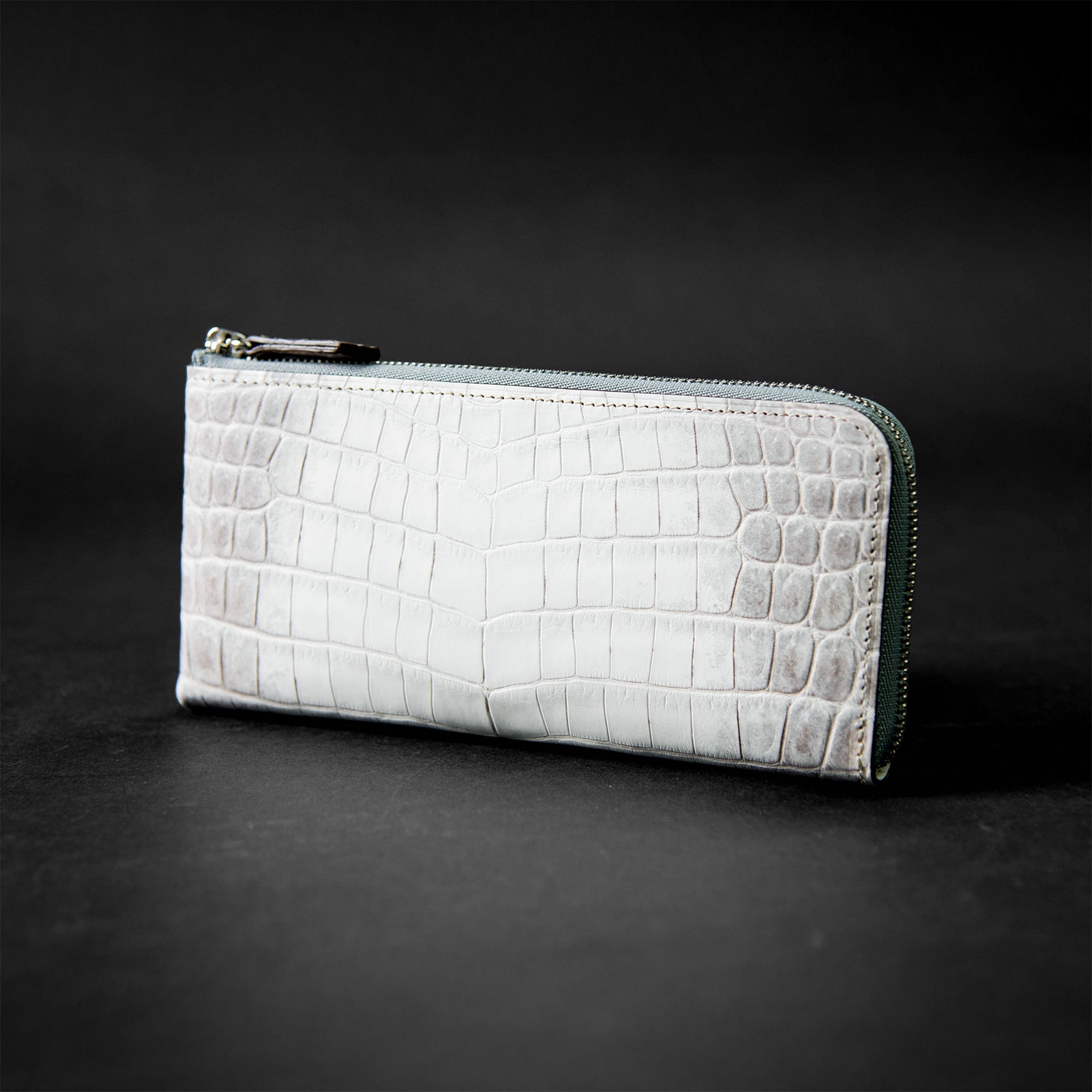 高級束入　クロコダイル　財布 池田工芸】《本数限定》“革の宝石”を体現する、気品の「艶イエロー